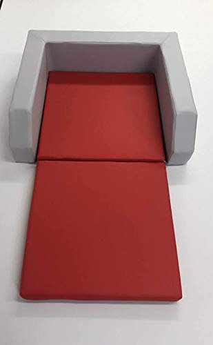 fitalia Krippenbett mit Einstieg grau/rot