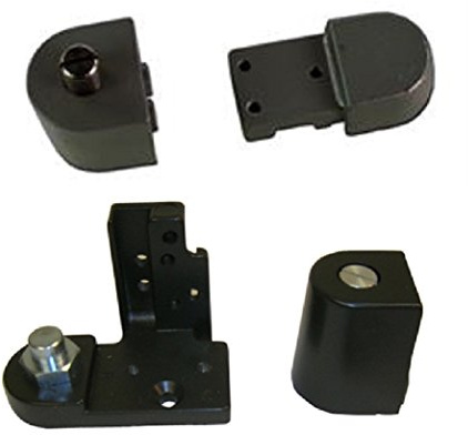 Pacific Doorware Kawneer Style TOP & Bottom Pivot Hinge Set for Commercial Adams Rite Type Storefront Door, Choose Handing & Finish (Duronotic Bronze, Right Hand)
