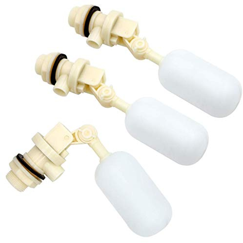 Jtuxcke 3 Pack Float Valve with Adjustable Arm Stable Water Float Valve Shut Off 1/2 Float Ball Valve for Horse Cattle Goat Pig Dog