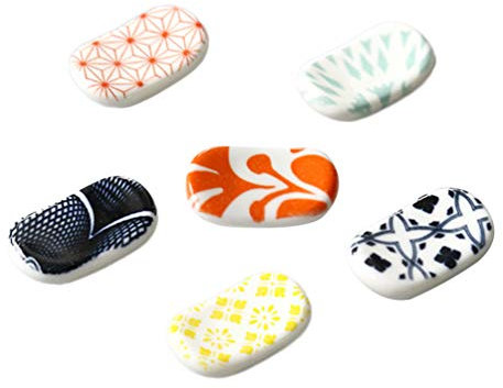 Cabilock Keramik-essstäbchenablage Und Löffel- -ständer-Set Essstäbchenhalter Für Den Tisch Elegantes Essstäbchengestell Mit Dekorativen Drucken Perfekt Für Den Täglichen Gebrauch