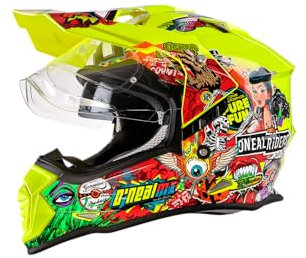 O'NEAL | Casco de Moto Enduro Adventure Street | Aberturas de ventilación para un máximo Flujo de Aire y refrigeración, Visor Solar Integrado | Sierra Crank V.22 Adulto | Multi | Talla S