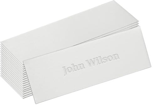 UNICRAFTALE - Placa grabada de acero inoxidable, placa de buzón autoadhesiva, 76 x 25 mm, etiquetas personalizables, placa grabada para nombre, personalizar, placa de puerta timbre de puerta