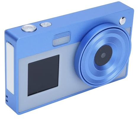 Digitalkamera för Tonåringar, 48 MP Barnkamera med 16X Zoom Anti Shake, Peka och Skjut Vloggningskamera för Fotografering, Bärbar Kompaktkamera för Tonåringar, Vuxen, Nybörjare