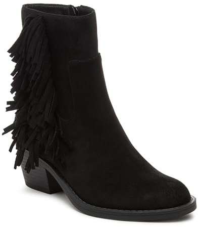 Rocket Dog Yankee Faux Suede Women's Black Heeled Ankle Boots - UK 6