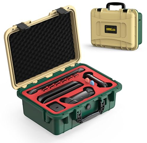 STARTRC GAMES Hard Carrying Case for Nintendo Switch 2 (2025), Professional Waterproof, Soft Lining All in One Travel Carry Case for Switch 2 Console Pro Controller & Accessories, Yellow & Green