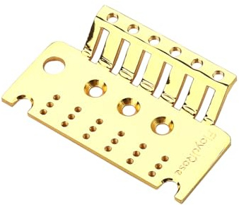 RuiJOTWAT Piastra di ricambio per ponte tremolo a 6 corde per chitarra elettrica, sistema tremolo, ponte dorato