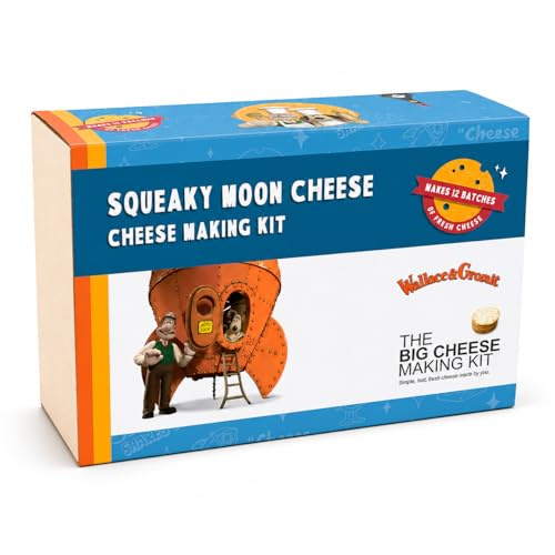 Wallace & Gromit Squeaky Moon Cheese Making Kit, Makes 12 Batches
