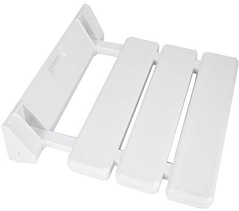 Sedile per Doccia Pieghevole, Sgabello Bagno Montaggio a Parete Pieghevole, Doccia Sedile Sgabello per Anziani, Max. 130 kg