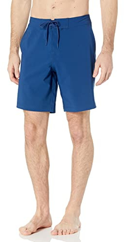 Amazon Essentials AEWSW03SS23_S Board Shorts, Navy, Large