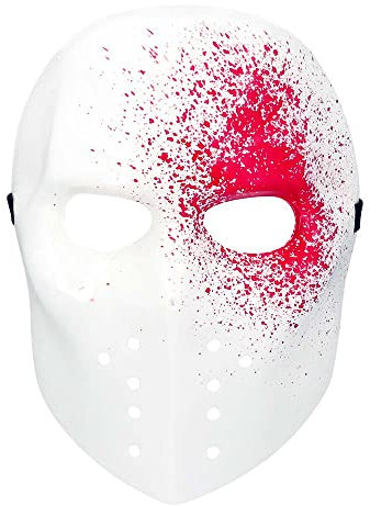 Boland 72276 - Maske Blutiger Killer, Gesichtsmaske, Eishockey-Maske, Bloody Killer, Psycho, Accessoire, Halloween, Karneval, Mottoparty