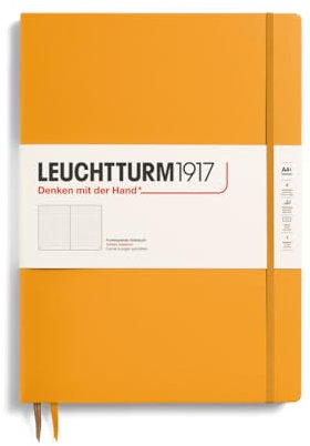 LEUCHTTURM1917 368142 Notizbuch Master Slim (A4+), Hardcover, 123 nummerierte Seiten, Rising Sun, dotted