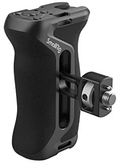 SMALLRIG Locating Side Handle for ARRI, 36 mm nach Oben/unten verstellbar, Linke oder rechte Seite, ergonomischer Handgriff für Kamerakäfige, integriertes 1/4-20 Gewindeloch, Cold Shoe – 4016