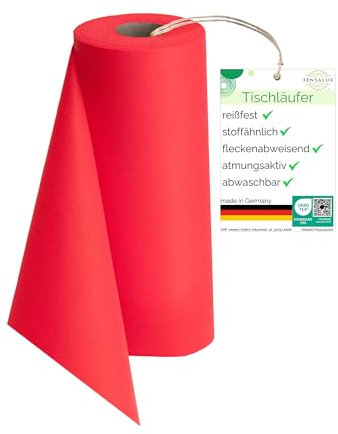 Sensalux Tischläufer, stoffähnliches Vlies, Standard 100 by Oeko-TEX® - Klasse I Zertifiziert, 30 cm x 25 m Pink