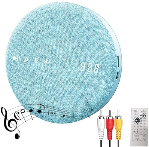 Bärbar DVD/CD-spelare, Bluetooth CD-spelare DVD VCD MP3 High-fidelity Och Högtalare Walkman, Stöder Bluetooth Och U-diskuppspelning, Lämplig För Lärande Och Underhållning