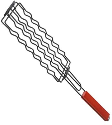 Accesorios eficaces para barbacoas. Parrilla eficiente de acero inoxidable para interiores y exteriores