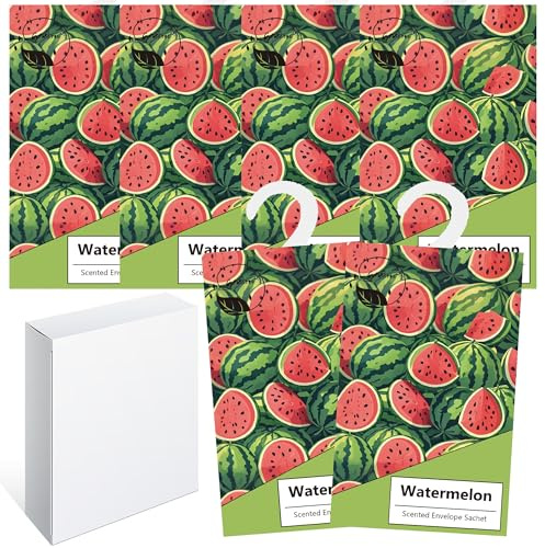 6PCS Sachet Parfumé Armoire Sent Bon Maison, Sachet Armoire Parfumé, Sachets Lavande Placards Parfum Voiture, Parfum d Ambiance Maison Parfum d'intérieur, Desodorisant Vetement Armoire (Pastèque)