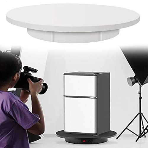 IYUESQ Espositore Girevole, Piatto Girevole Elettrico da 42 cm con Telecomando, Piatto Girevole per Fotografia, Piatto Girevole motorizzato con Portata di 100 kg per Esposizione di prodot