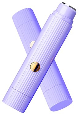 Gqudyi Rasoio Elettrico da Donna 2 in 1 per a Doppia Testa,Donna Rasatore Doppia Testa Trimmer,Trimmer Elettrica Umida e Secca,Compatto e Portatile,con Display,Adatto per Uomini e Donne(Color:Viola)