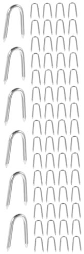 INOOMP 3 Ensembles Grillage De Clou De Fer Usine Pieu De Plante Enjeux Mesh De Filet De Jardin Clôture Fournitures De Jardinage Cage Végétale Bordure du Jardin Le Fer 50 Pièces * 3