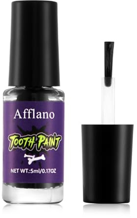 Dents Noires, Peinture Dentaire Effet Dents Cariées, Maquillage FX pour Cinéma et Carnaval, Séchage Rapide, Sans Danger pour la Bouche, Non Tachante, pour Théâtre Sorcière Zombie Cosplay Halloween