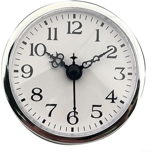 Encantador reloj redondo con foto incrustada, perfecto para añadir un toque personal a cualquier habitación (B)