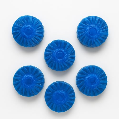 Toilet blocks Cleans The Bathroom Dirt Protection Block 6pcs Ecofriendly Blue Blocks Removes Dirt Long Lasting Lime Scale Remover Bathroom Cistern Blocks (Pack Of 6)
