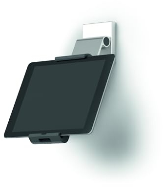 Durable Tablet Wandhalterung (mit Tragarm für Tablets 7-13 Zoll, 360° drehbar mit Diebstahlsicherung), Tablet Halterung, silber/anthrazit, 893523