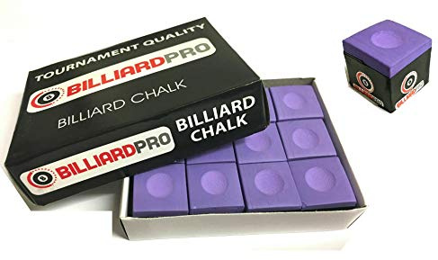 cueball16 12 Pieces/BOX of PURPLE Tournament Quality Snooker or Pool Cue Tips Chalks