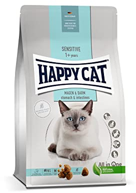 Happy Cat 70596- Care - Comida Seca para Gatos y Gatos con Pato para Gatos sensibles y resacas - 1,3 kg de Contenido