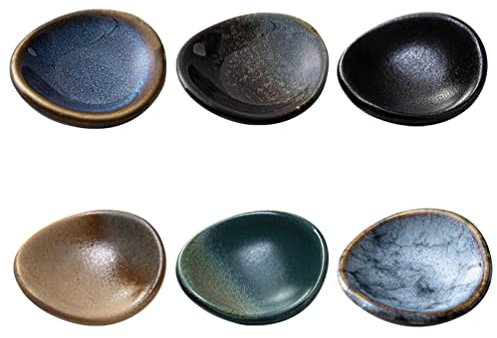 Cabilock Einzigartige Und Elegante 6-teilige Keramik-essstäbchen- Löffel- Und Gabelhalter Für Essanlässe