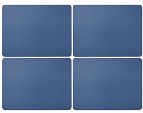 Portmeirion Home & Gifts Harbour Blue Placemats Set of 4, 30.5cm x 23cm / 12 x 9, X0010549182