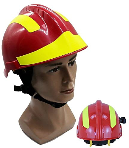 Hrippy Casco De Seguridad Conjunto De Bomberos De Emergencia De Emergencia Impermeable Cabeza Industrial De Protección Solar Casco Anti-Impacto Sombrero