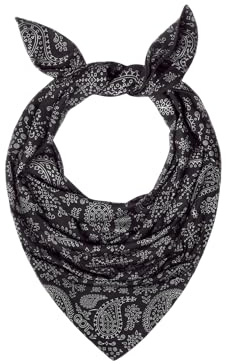 GOT Sports UPF 50+ Cooling Bandana for Men & Women - Thermoregulation, Moisture-Wicking, Sun Protection Bandana Neck Wraps (Black Paisley)