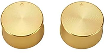 LYHYDMA Gas Cooker Knob 2pcs 6mm 8mm Gold Kitchen Gas Stove Handles Accessories Metal Multifunction Oven Cooking Pot Knob Switches(8mm 45 gold)