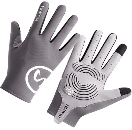 Qsvbeeqj 1 paio di guanti da ciclismo a dita intere, guanti da mountain bike, guanti imbottiti antiscivolo, guanti da ciclismo per uomini e donne