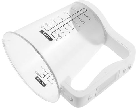 Mobestech Misurino Elettronico con Display LCD Bilancia Graduata per Misurazioni Precise Peso e Temperatura per Cucina e