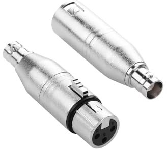 PNGKNYOCN 1 st. 3-stifts XLR-uttag till BNC-kontakt och 1 st. 3-stifts XLR-kontakt till BNC-uttag för RF, kamera, mikrofon, mixerbord