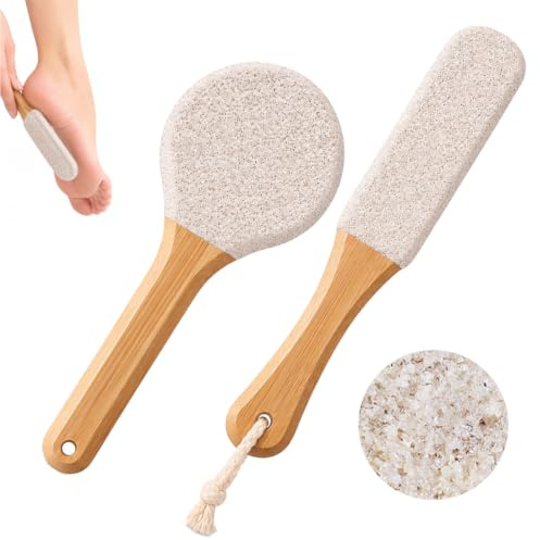 KCOQINA 2 Pezzi Pietra Pomice per Piedi, Pietra Pomice per Calli, Rimozione Pelle Morta e Cura dei Piedi, Per Pedicure Fai da Te e Igiene del Piede