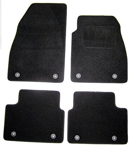 Custom Fit Car Floor Mats for Vauxhall Insignia MK1 2013-2017, 4-Piece Black Carpet Set