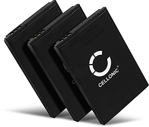 CELLONIC, Akku kompatibel mit Siemens Gigaset SL400, Gigaset SL450HX, Gigaset SL78H (850mAh, 3.7V) 3X Ersatzakku V30145-K1310-X445