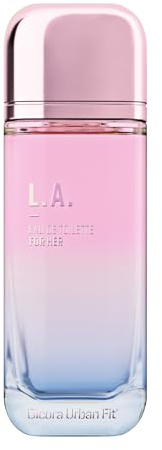 Dicora Urban Fit | Eau de Toilette L.A. FOR HER | Perfume de Mujer | Fragancia Afrutada y Floral | Colonia con Frambuesa, Rosa y Lichi | 150 ml