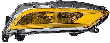 Folien Set Nebelscheinwerfer Tagfahrleuchten Tönungsfolie Aufkleber Passgenau Zugeschnitten Auto Kfz Zubehör Selbstklebend C048 (DTM Yellow)