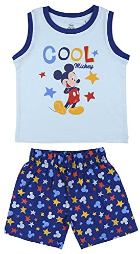 CERDÁ LIFE'S LITTLE MOMENTS Pijama de Tirantes Mickey Mouse de Color Azul - Licencia Oficial Disney Pijama de Tirantes Mickey Mouse de Color Azul - Licencia Oficial Disney Niños