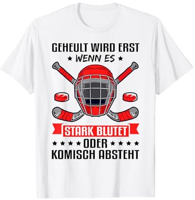 Eishockey - Geheult wird erst wenn es stark blutet T-Shirt