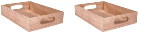 Rayher Vassoio Legno, FSC 100%, Naturale, 24x17 cm (Confezione da 2)