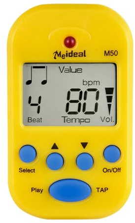 Dubbulon Digital Metronome For Piano,High Precision Piano Metronome Volume Adjustable Metronomes - 10 Beat Sounds Music Metronome Tuner for Piano Guitar Other Instruments