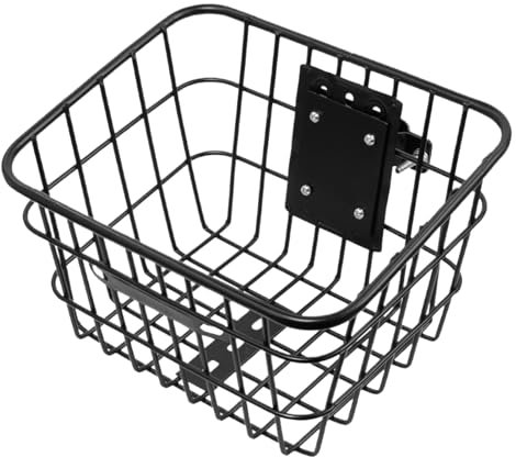 Panier pour vélo électrique, Panier en Fer, libération Rapide, Rangement léger pour vélo 23 x 27,5 x 18 cm pour Sacs de Courses, Bouteilles d'eau et nécessités Quotidiennes