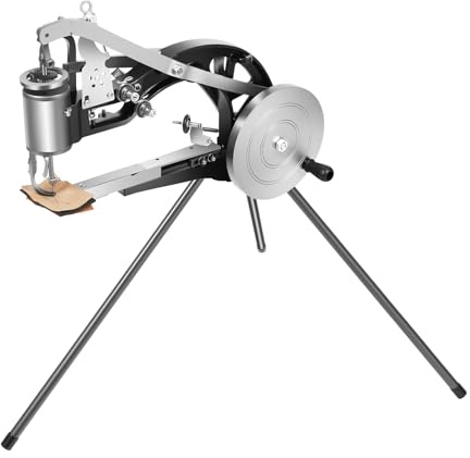 Shoe Cobbler Repair Machine Leather Sewing Machines Hand Small Stitching for Manual Shoes Bags Clothes Quilts Coats Trousers Belt DIY Black