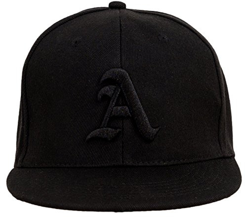 4sold Fullcap, 6-panels basebollkeps, baseball svart Versch snapback, (Designerbasebollkeps, män, kvinnor, unisex, vuxna) hiphopmössa, hysteres-stängning, en, M