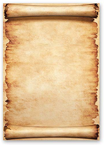 Motif Letter Paper! Antique & History Parchment 100 Sheets DIN A6 - Paper-Media